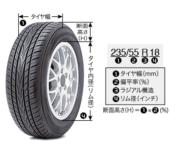 タイヤサイズ情報